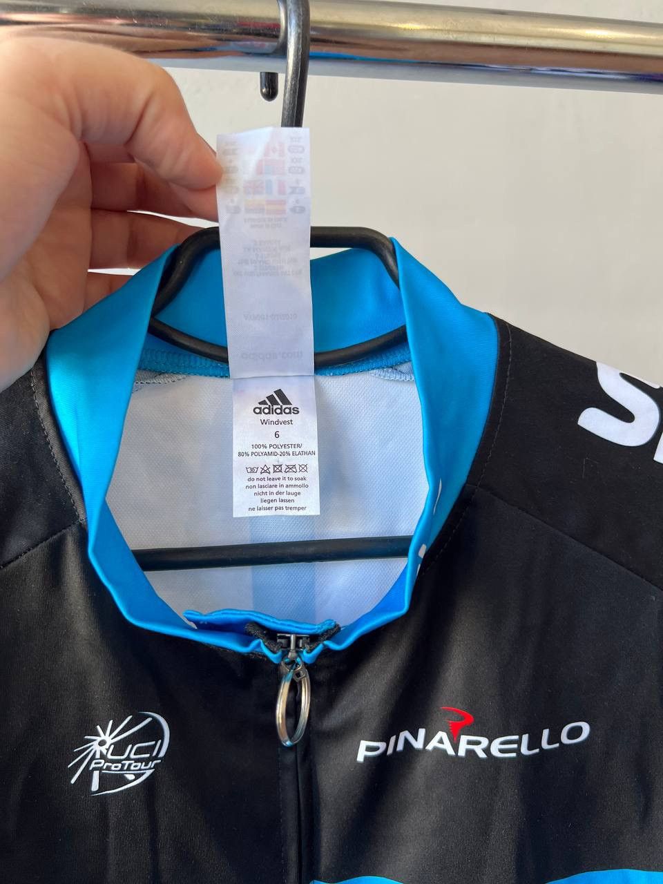 Adidas 2010 ADIDAS PINARELLO SKY PRO TOUR CYCLING BIKE VEST JERSEY Size US XXL / EU 58 / 5 - 8 Thumbnail