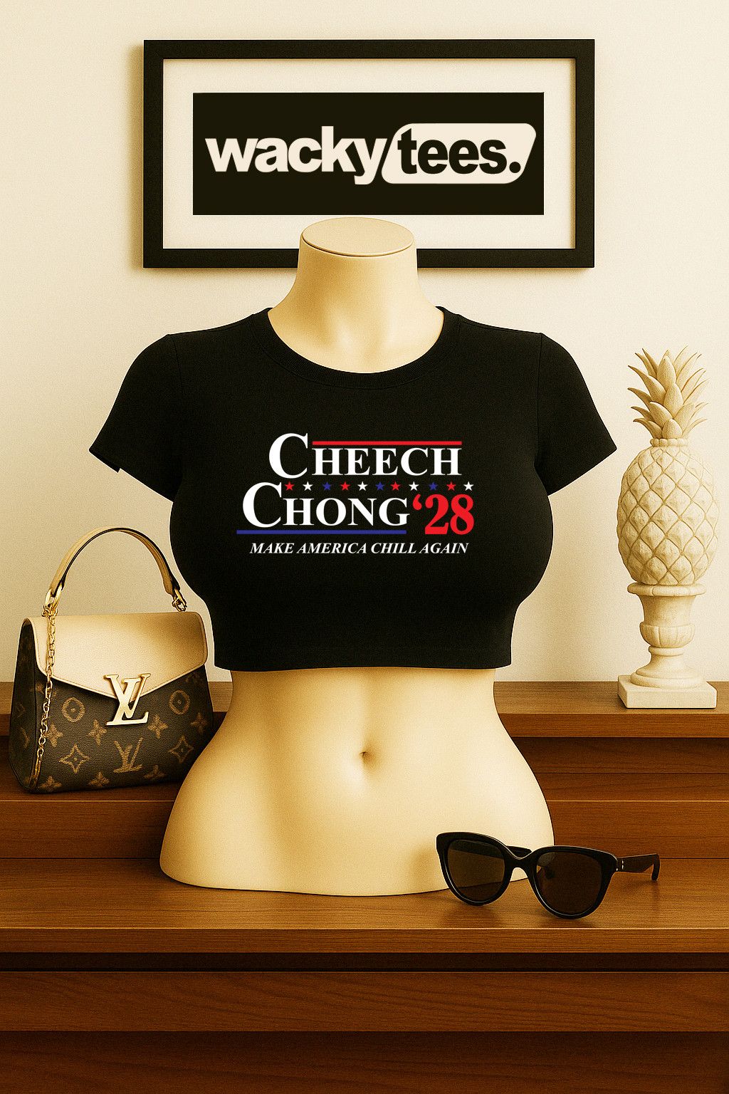 Other Cheech and Chong 2028 Election Parody Make America Tee Shirt Size US L / EU 52-54 / 3 - 6 Thumbnail