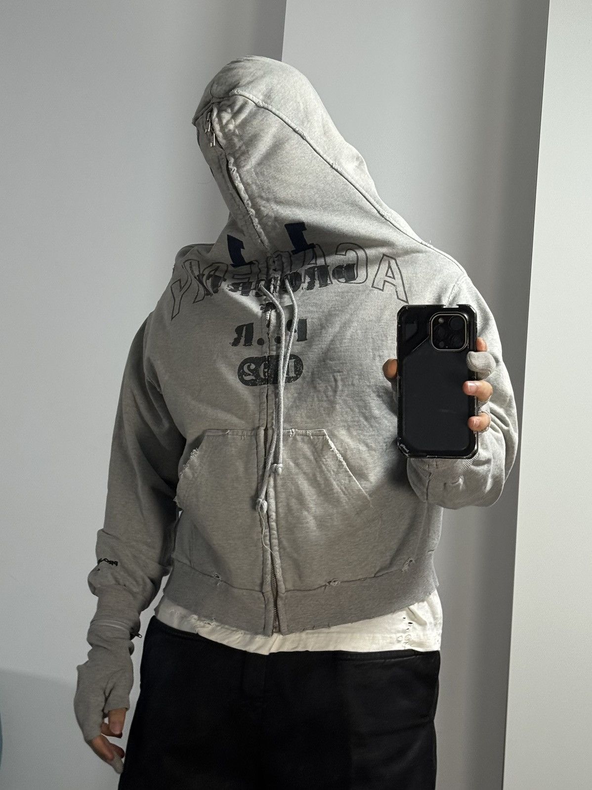 PROJECT G/R Project G/R Limited Edition Zygon Melange Grey Zip Hoodie Size US M / EU 48-50 / 2 - 16 Thumbnail