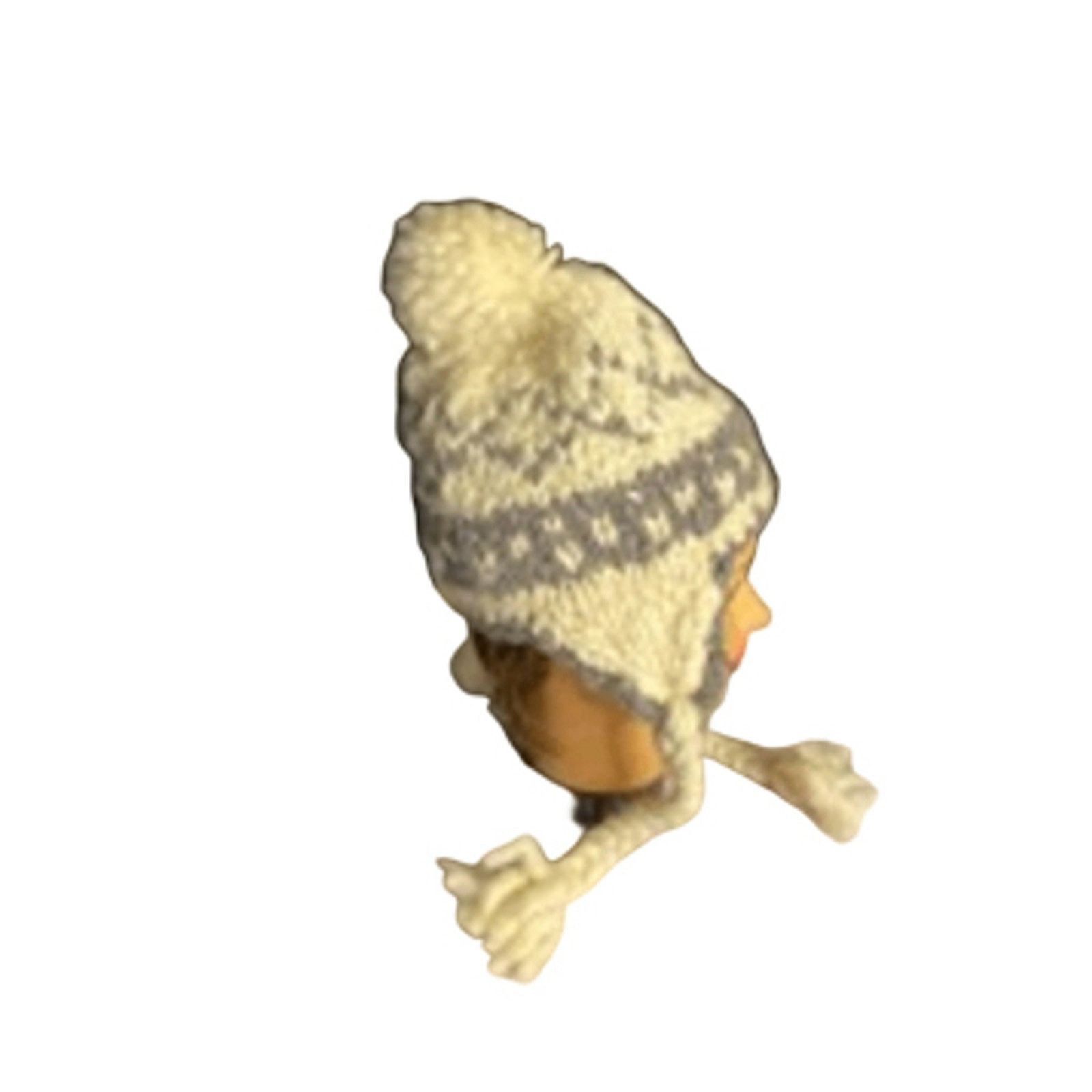 Other Cozy Fair Isle Wool Knit Pom Pom Winter Hat World Market Size ONE SIZE - 3 Thumbnail