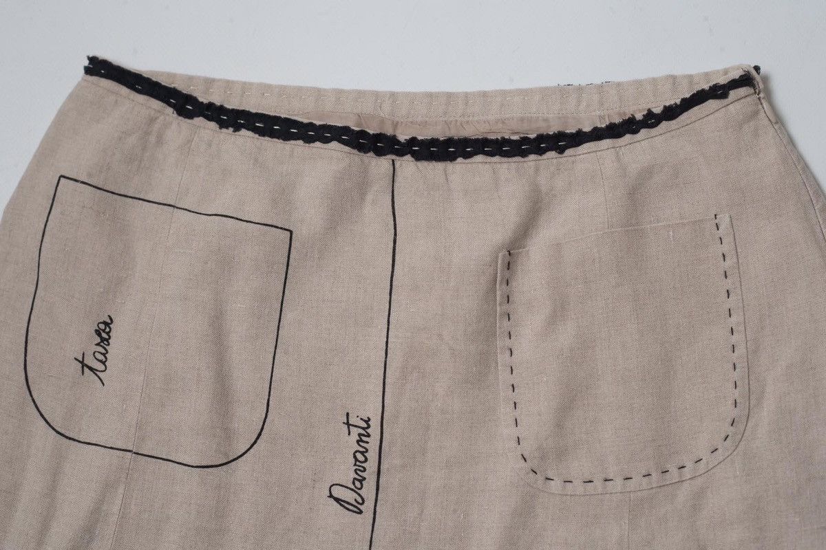 Moschino moschino cheap and chic vintage linen skirt Size 30" / US 8 / IT 44 - 2 Thumbnail