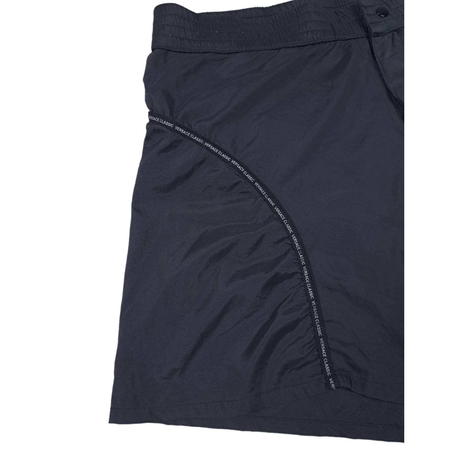 Versace 💎 Vintage Versace Classic Black Shorts Trunks Swimwear Size US 31 - 6 Thumbnail