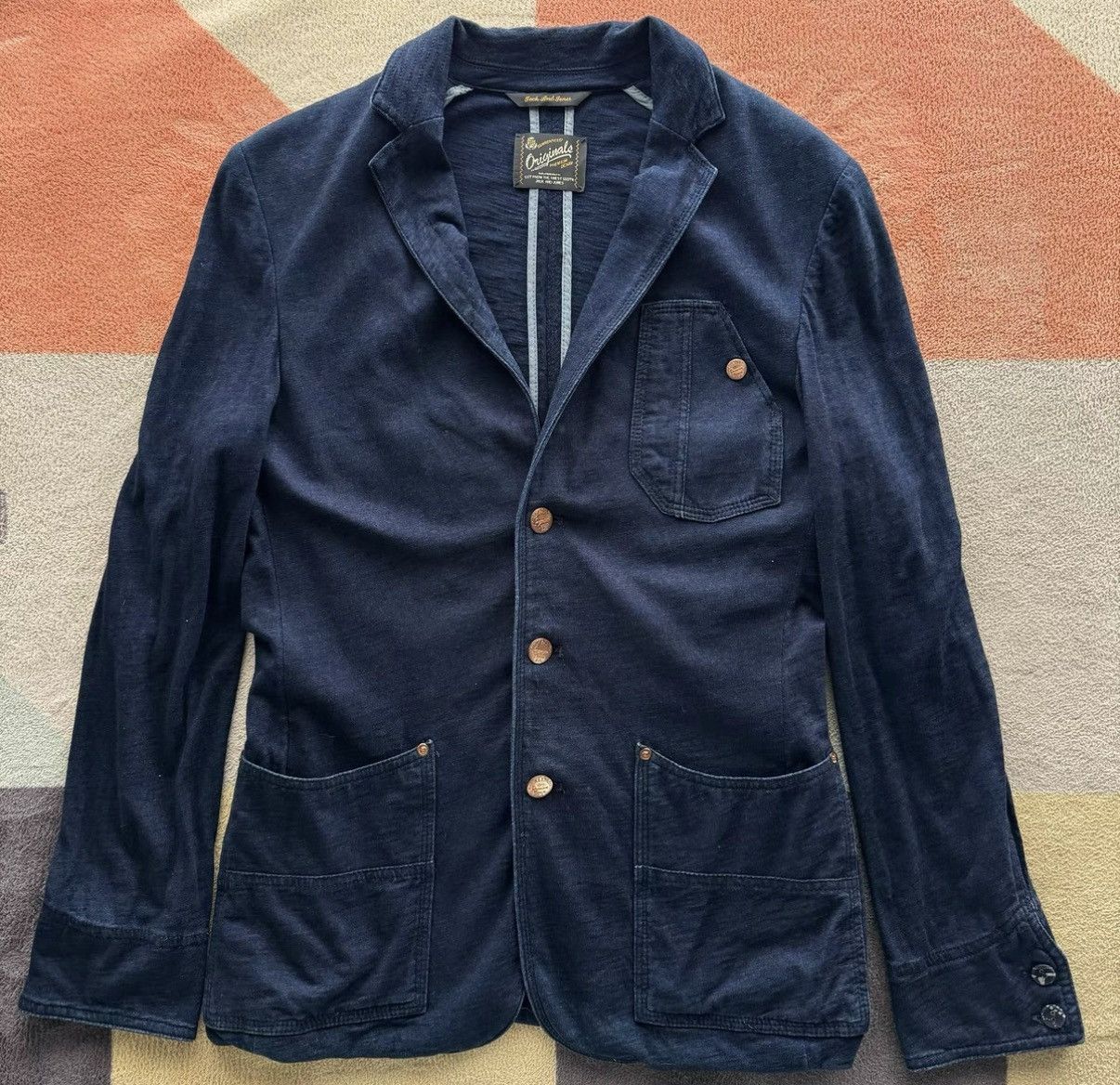 Jack & Jones Jack & Jones Indigo Blazer K22 Size US S / EU 44-46 / 1 - 1 Thumbnail