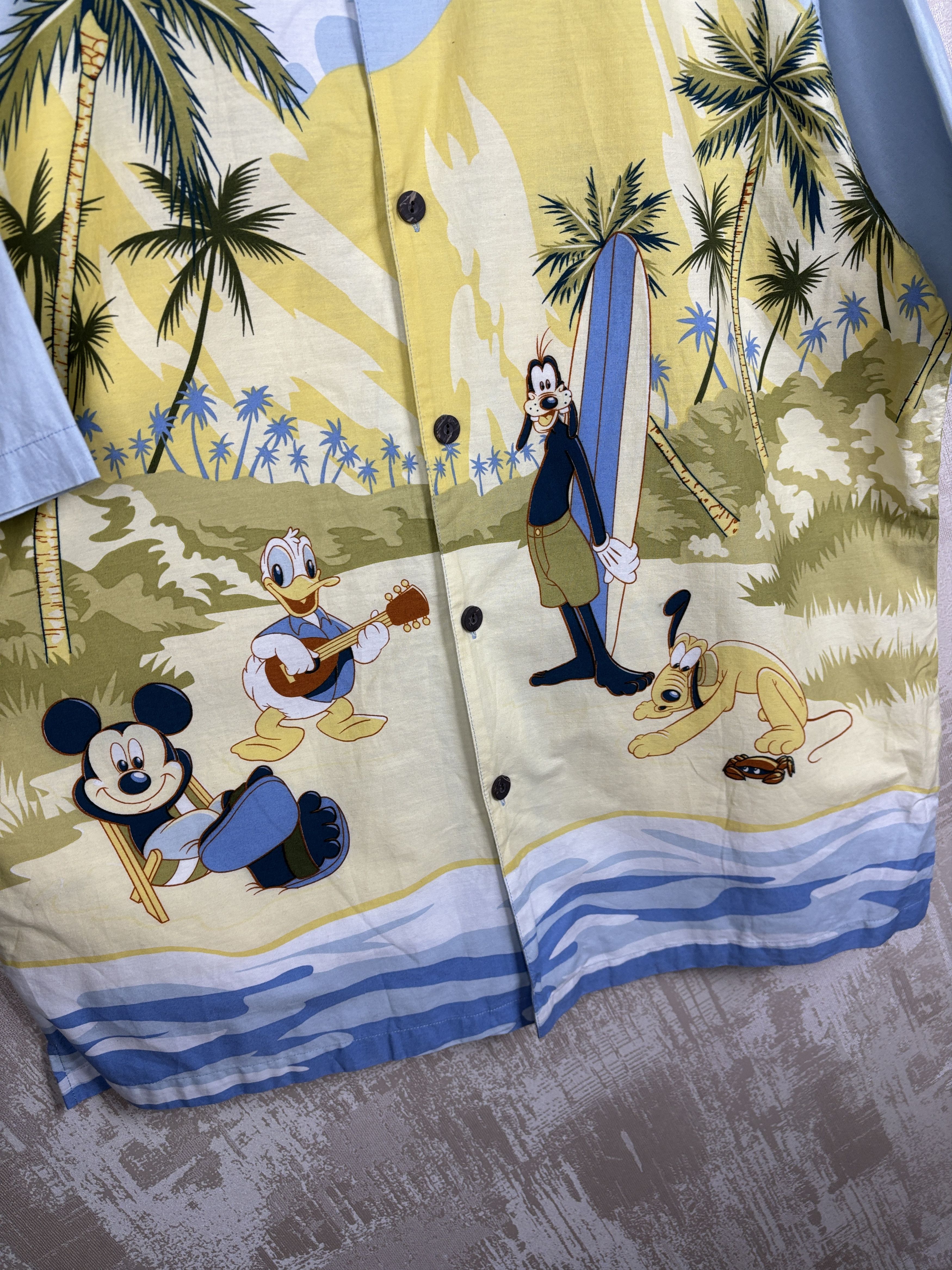 Disney Vintage Walt Disney World "Hang Loose 1971" Hawaiian Shirt Size US L / EU 52-54 / 3 - 5 Thumbnail