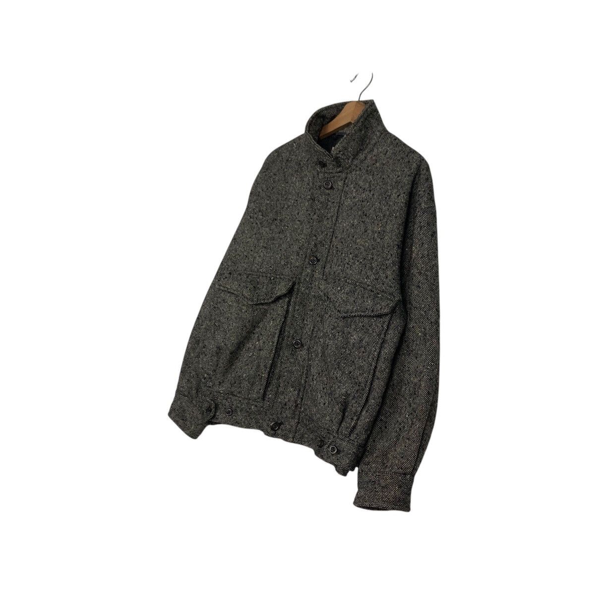 Japanese Brand 📌Vintage Wool Herringbone Bomber Jacket Issey Miyake Size US M / EU 48-50 / 2 - 3 Thumbnail
