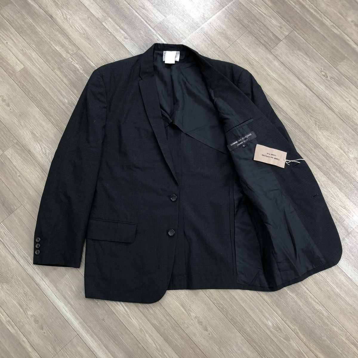 Comme des Garcons × Comme des Garcons Homme Plus AW91 Runaway Comme Des Garcons Homme Plus CDG Blazers Jacket Size 42S - 9 Thumbnail