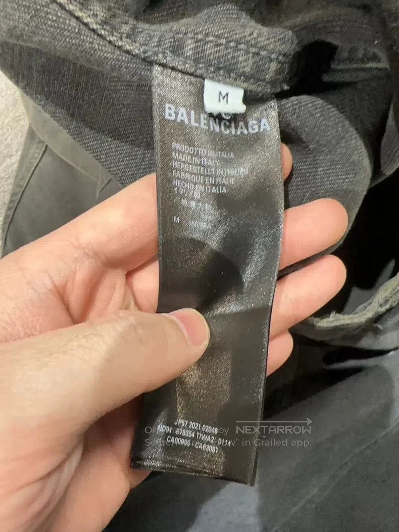 Balenciaga Balenciaga Spray-Painted Graffiti Denim Jacket Size US M / EU 48-50 / 2 - 6 Thumbnail