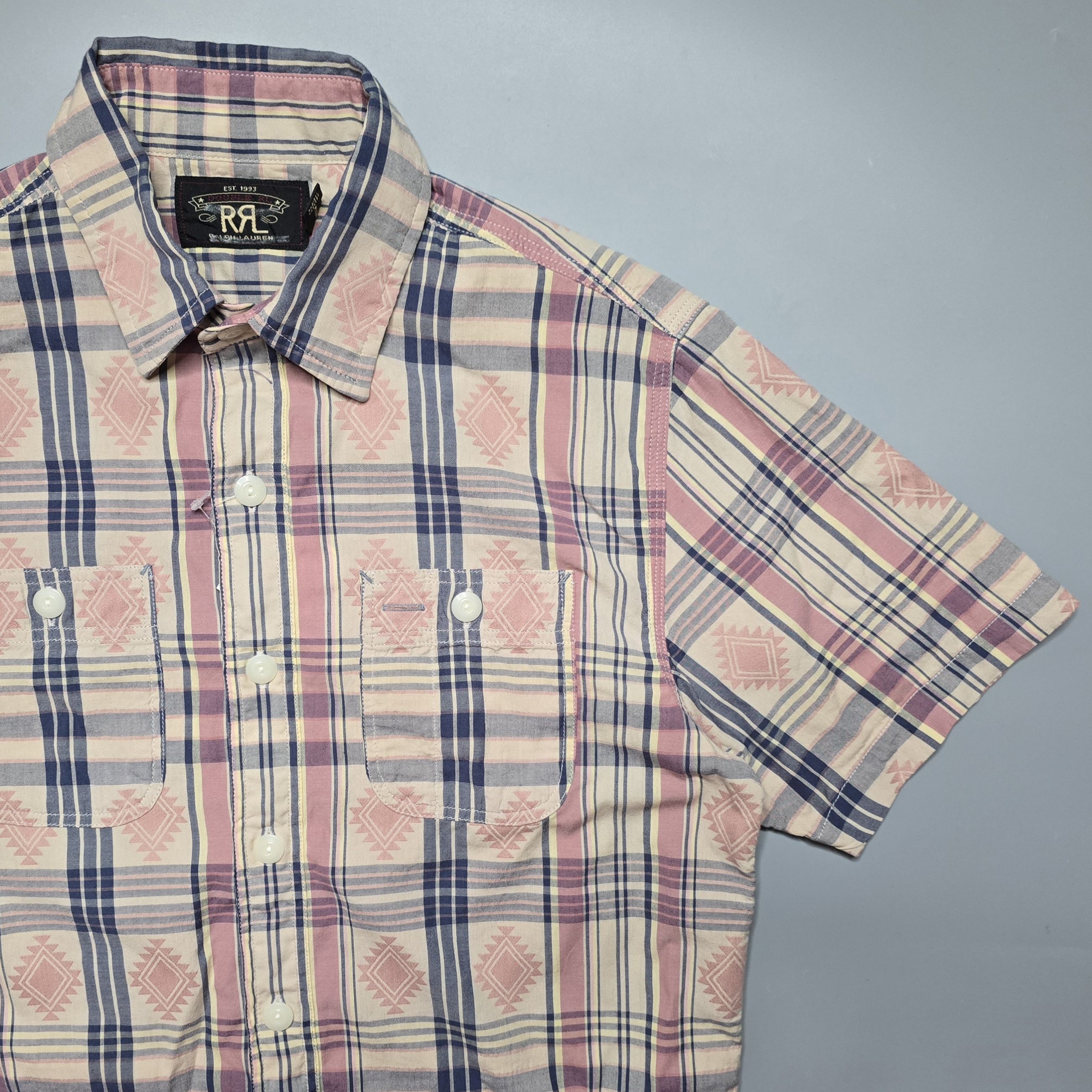 RRL Ralph Lauren RRL Ralph Lauren - Madras Plaid Farrell Workshirt Size US XS / EU 42 / 0 - 3 Thumbnail