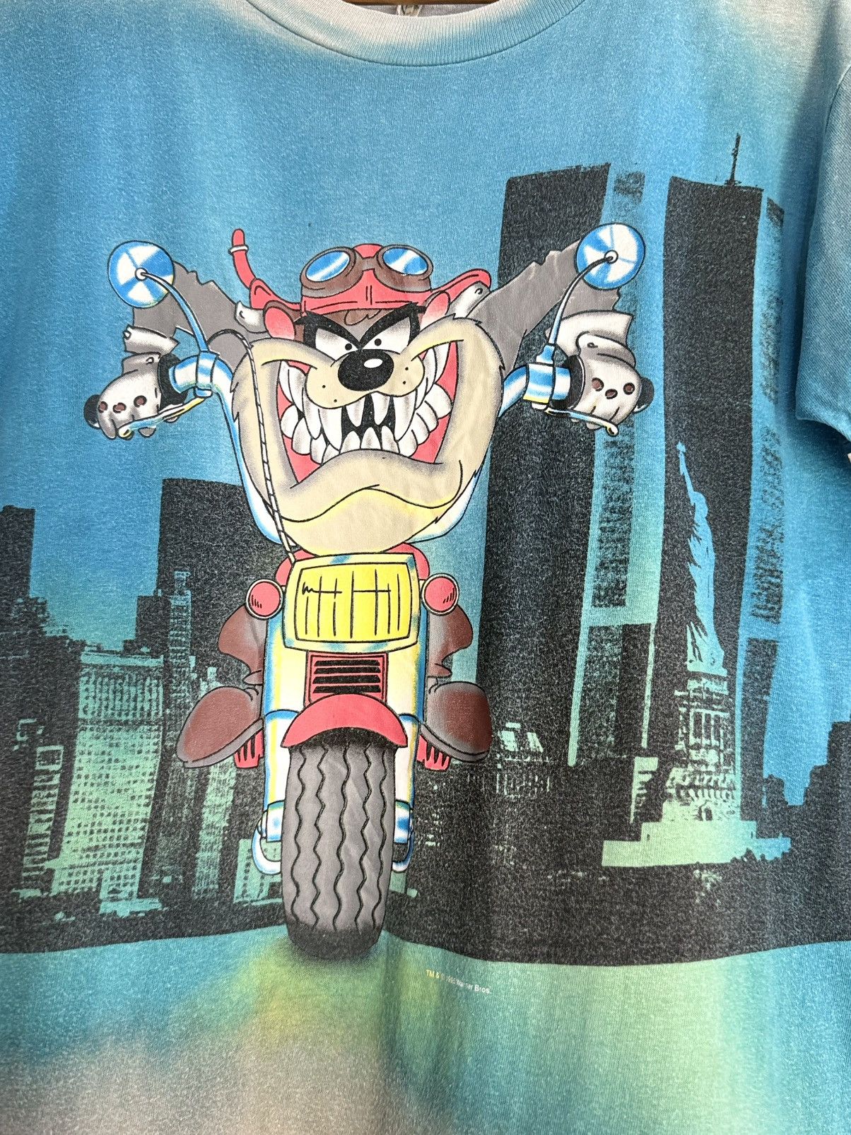 Cartoon Network Vintage 90s Tazmania Looney Tunes Warner Bros Faded Tee Size US M / EU 48-50 / 2 - 3 Thumbnail