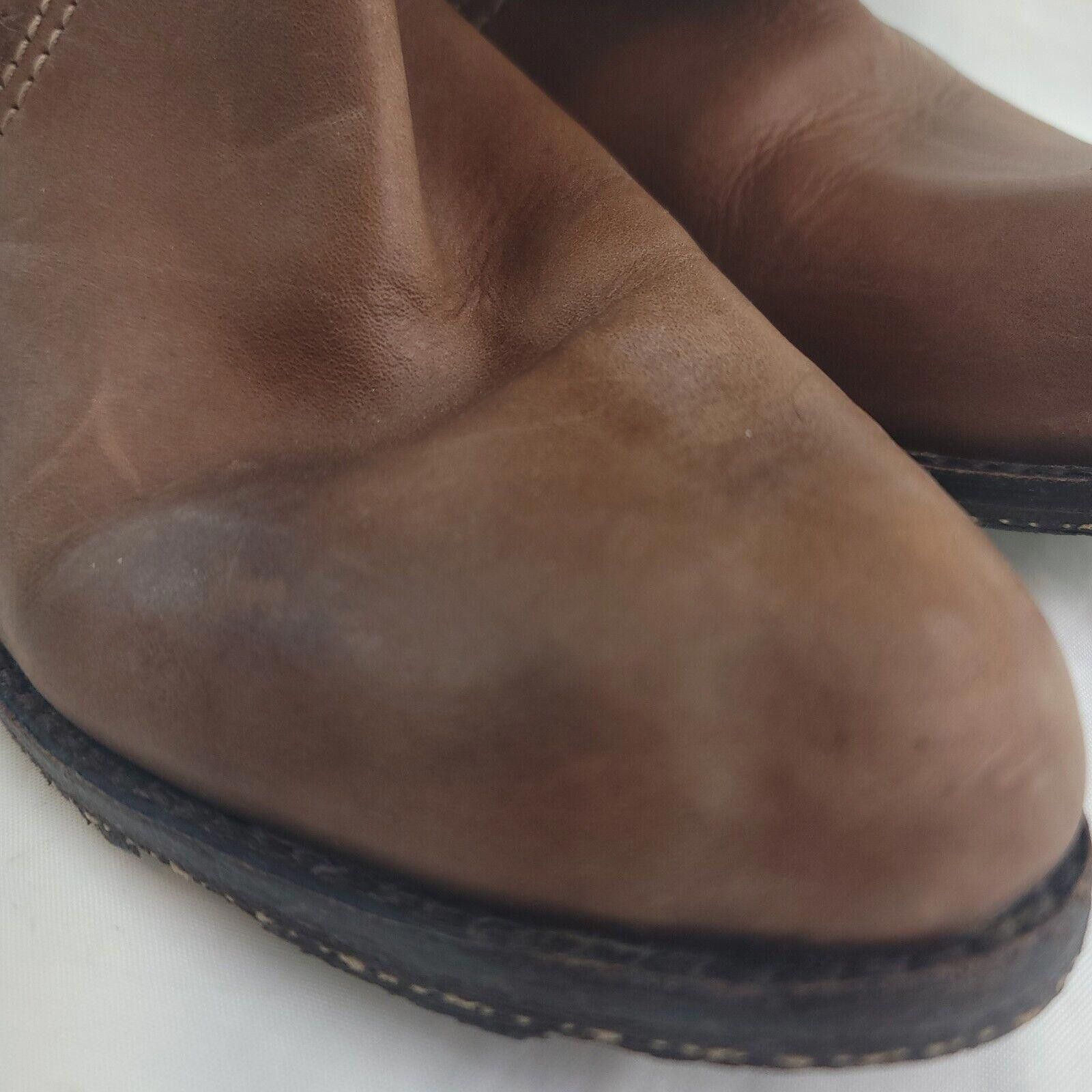 Otto OTBT Distressed Tan Leather Size 8 Boots Made In India Size US 8 / IT 38 - 3 Thumbnail