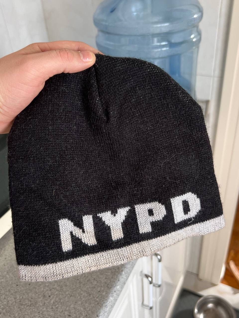 Designer × Vintage Very rare NYPD Knit logo 80s 90s Police NY Hat Beanie Sick Size ONE SIZE - 7 Thumbnail