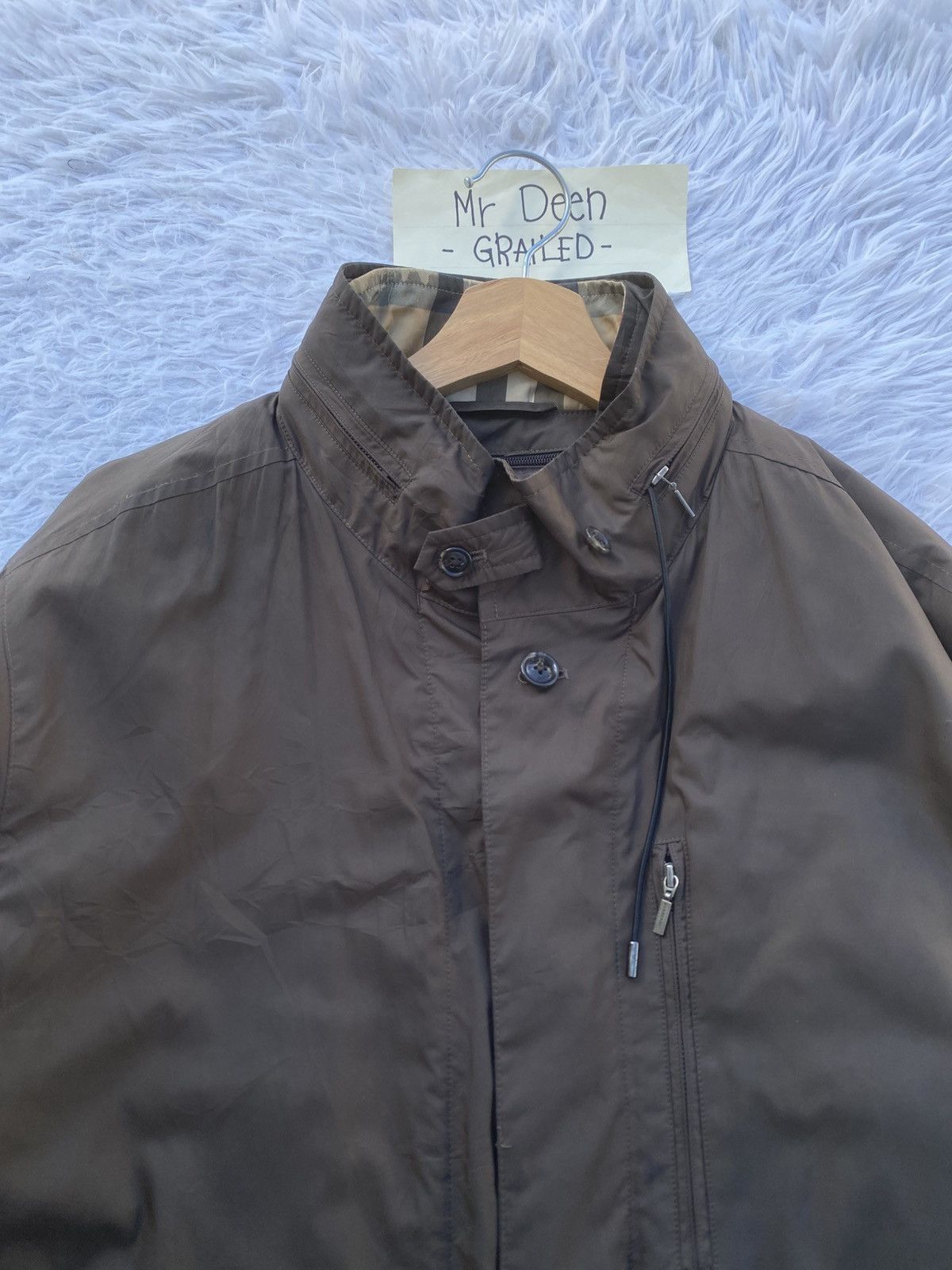 Burberry Rare Vintage Burberry Nylon Long Jacket Size US L / EU 52-54 / 3 - 4 Thumbnail
