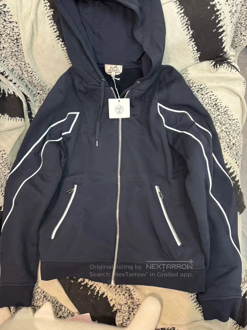 Hermes Hermes Hooded Zip-Up Long Sleeve Jacket Size US XL / EU 56 / 4 - 1 Thumbnail