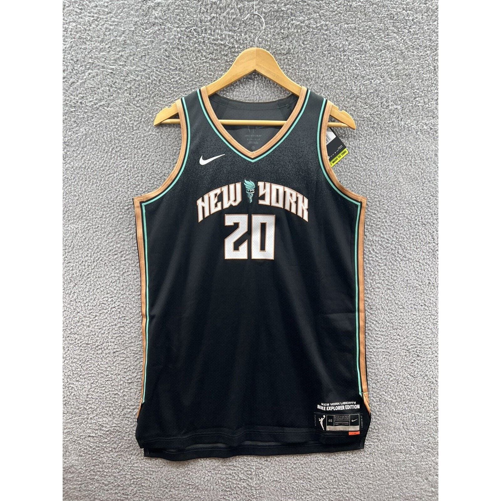 image of Nike New York Liberty Ionescu Jersey Dc9628-012 Size 42/2 M in Black, Women's