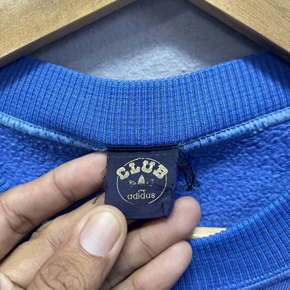 Adidas Vintage Late 80s–Early 90s adidas CLUB Crewneck Sweatshirt Size US L / EU 52-54 / 3 - 7 Thumbnail
