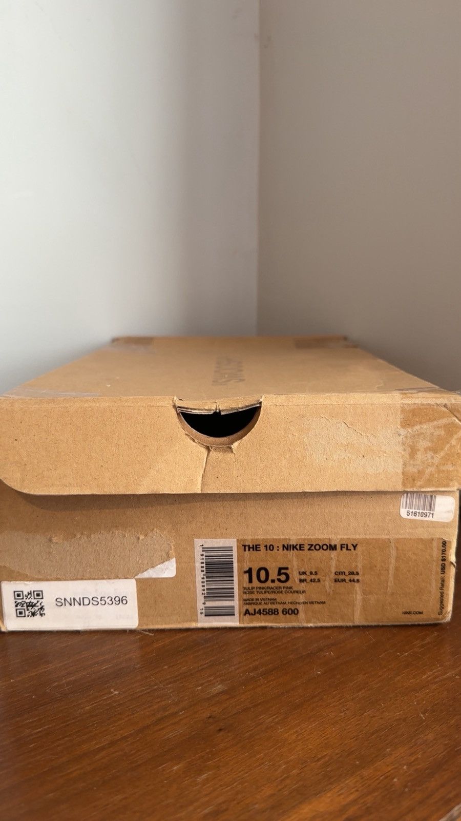 Nike × Off-White Nike Zoom Fly Off-White “Tulip Pink” Size US 10.5 / EU 43-44 - 10 Thumbnail