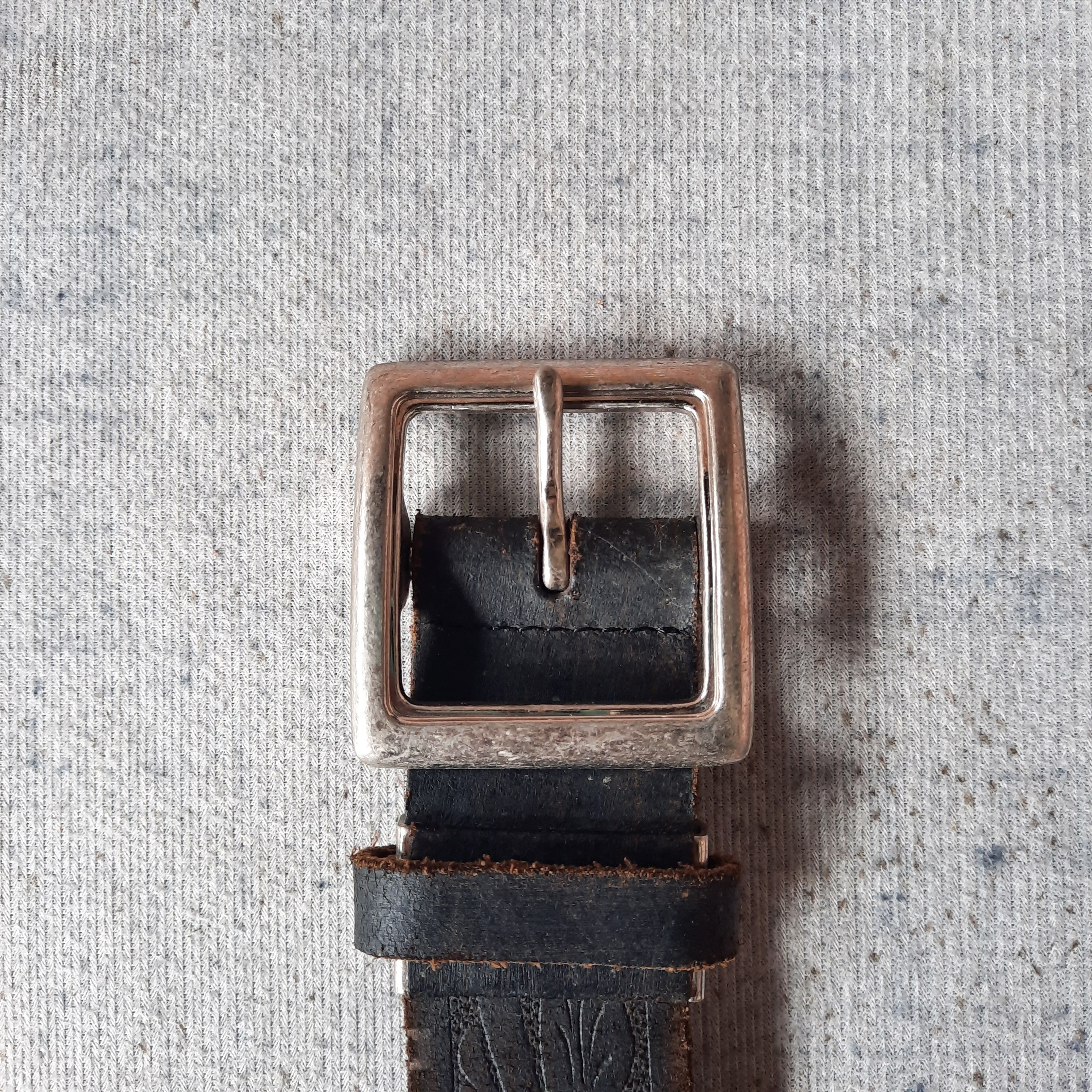 Japanese Brand 💥 Vintage garrison emboss cowboy style leather belt Size ONE SIZE - 2 Thumbnail