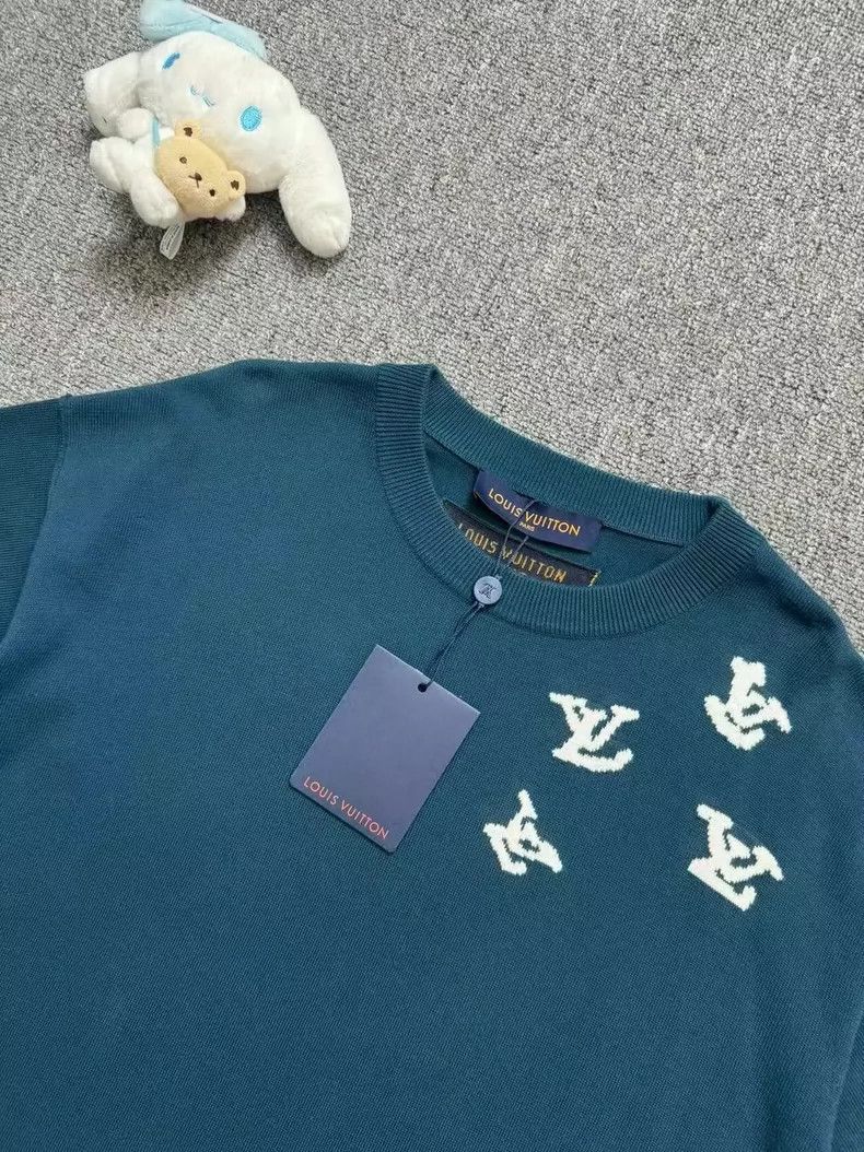 Louis Vuitton Louis Vuitton Green Short Sleeve Knit Shirt-2506 Size US L / EU 52-54 / 3 - 2 Thumbnail