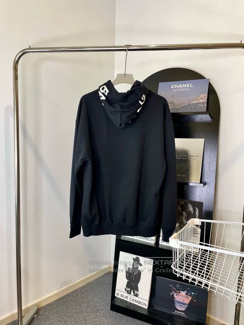 Balenciaga Balenciaga Black Hooded Sweatshirt Size US S / EU 44-46 / 1 - 2 Thumbnail