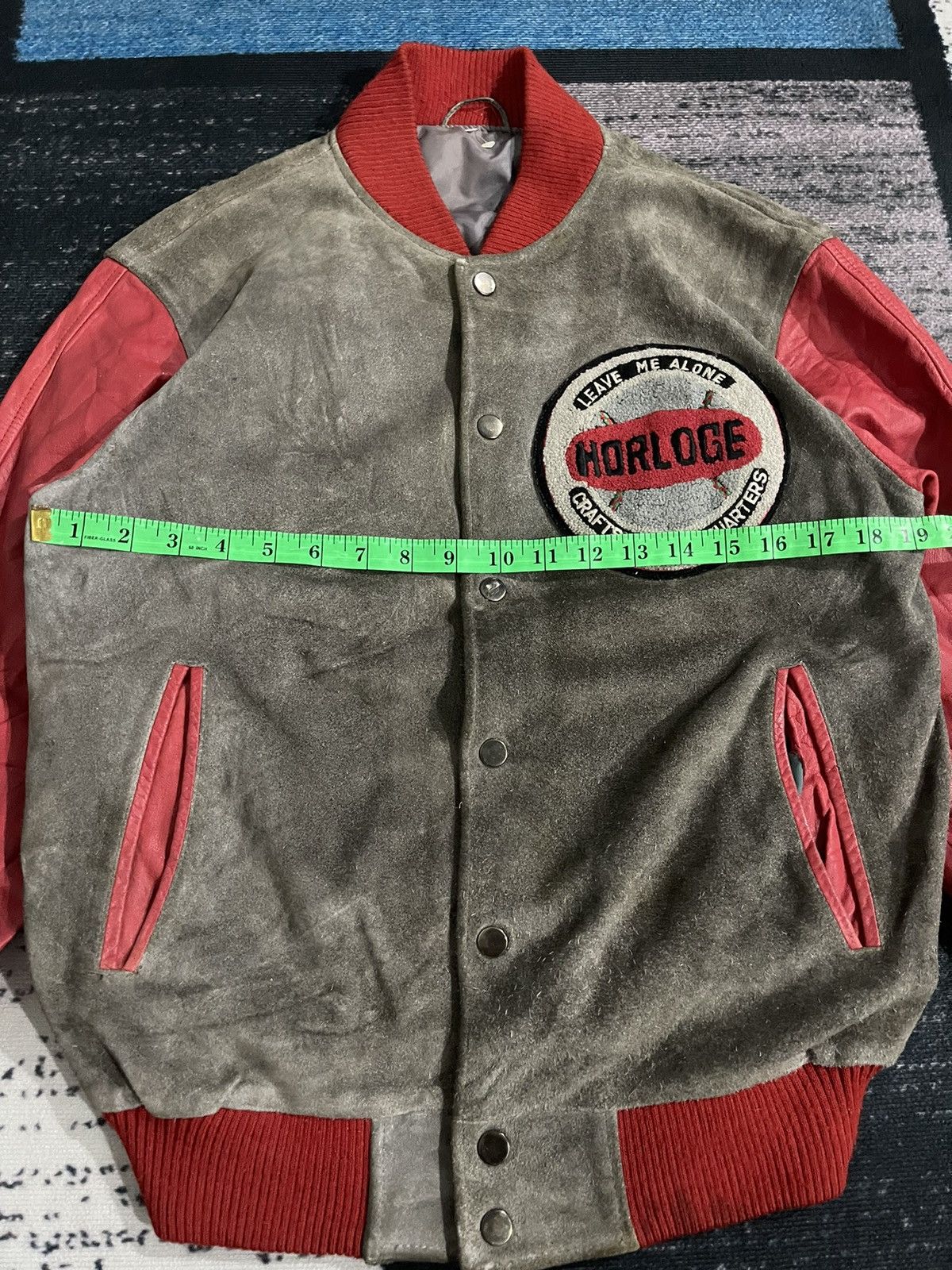 Vintage Vintage Horloge Craft Tani Varsity Leather Jacket Size US M / EU 48-50 / 2 - 17 Thumbnail