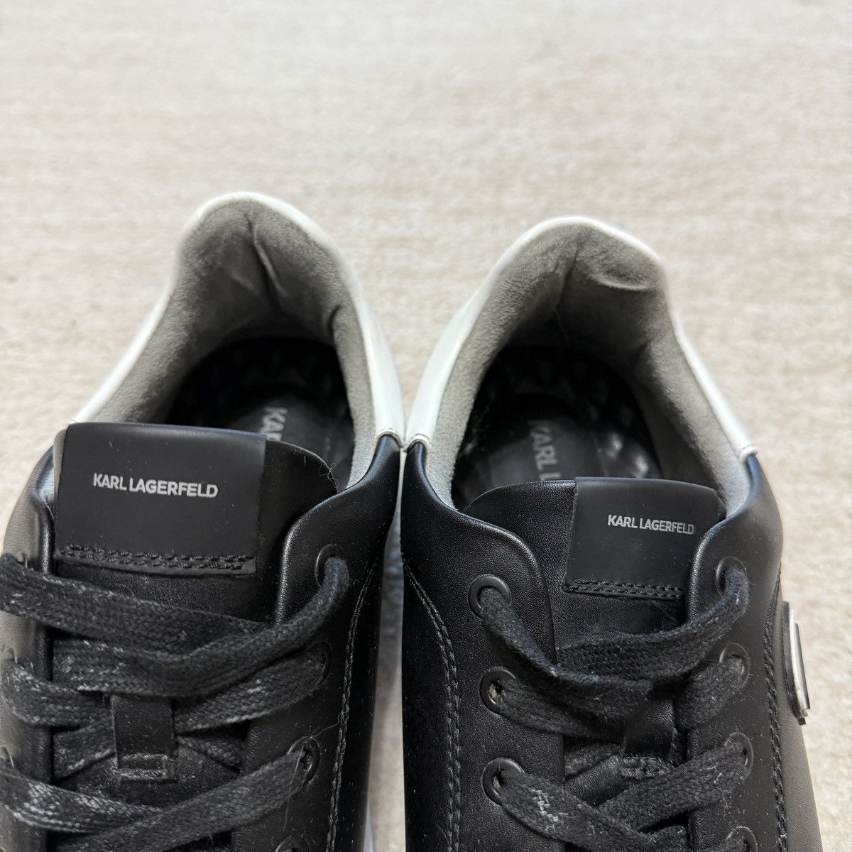 Karl Lagerfeld Karl Lagerfeld Paris Men's 13 Head Leather Low Top Sneaker Size US 13 / EU 46 - 3 Thumbnail
