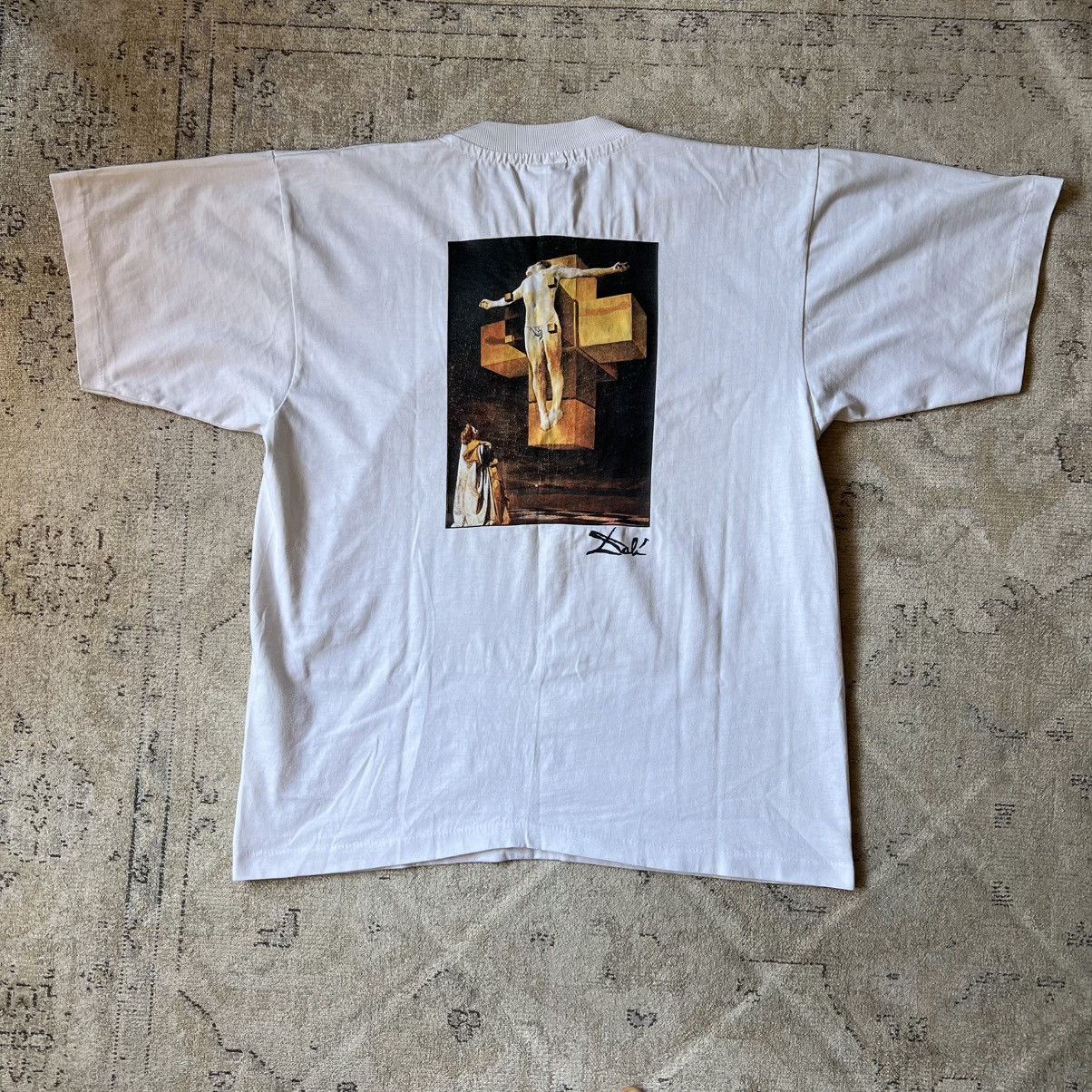 Vintage RARE Salvador Dali Crucifixion (Corpus Hypercubus) Size US L / EU 52-54 / 3 - 2 Thumbnail