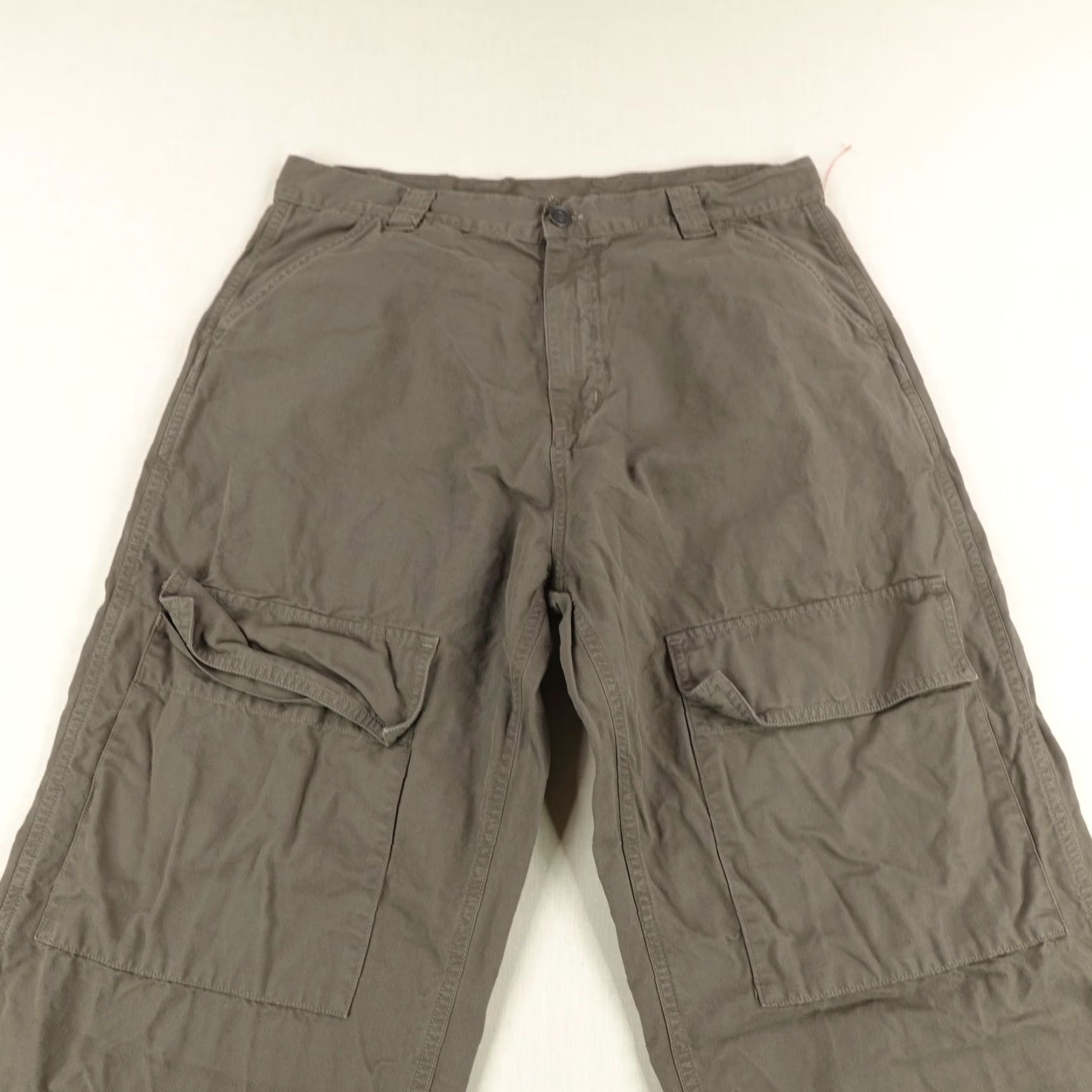 Agolde VINTAGE Agolde Cargo Pants Mens 32 Regular Gray Casual Workwear Relaxed Fit Baggy Utility Trousers Size US 32 / EU 48 - 2 Thumbnail