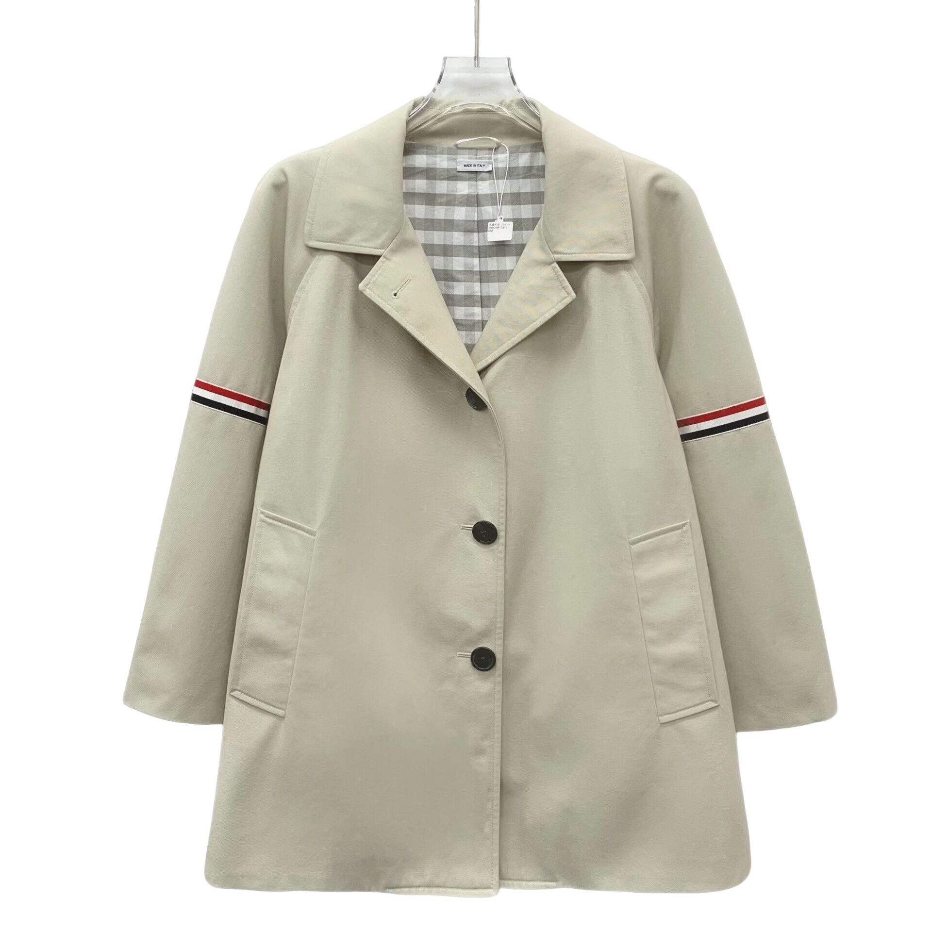 Thom Browne Thom Browne Striped Arm Trench Coat 40 Size US XXS / EU 40 - 1 Thumbnail