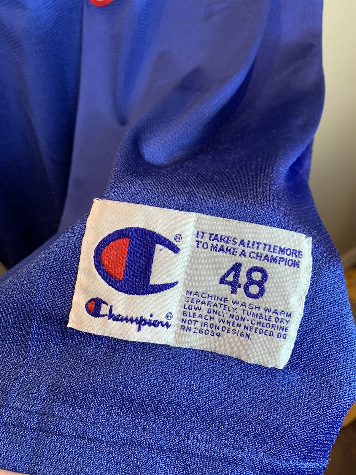 Champion *RARE* Vintage 90’s Allen Iverson Sixers 76ers Philly Jersey Size US XL / EU 56 / 4 - 6 Thumbnail
