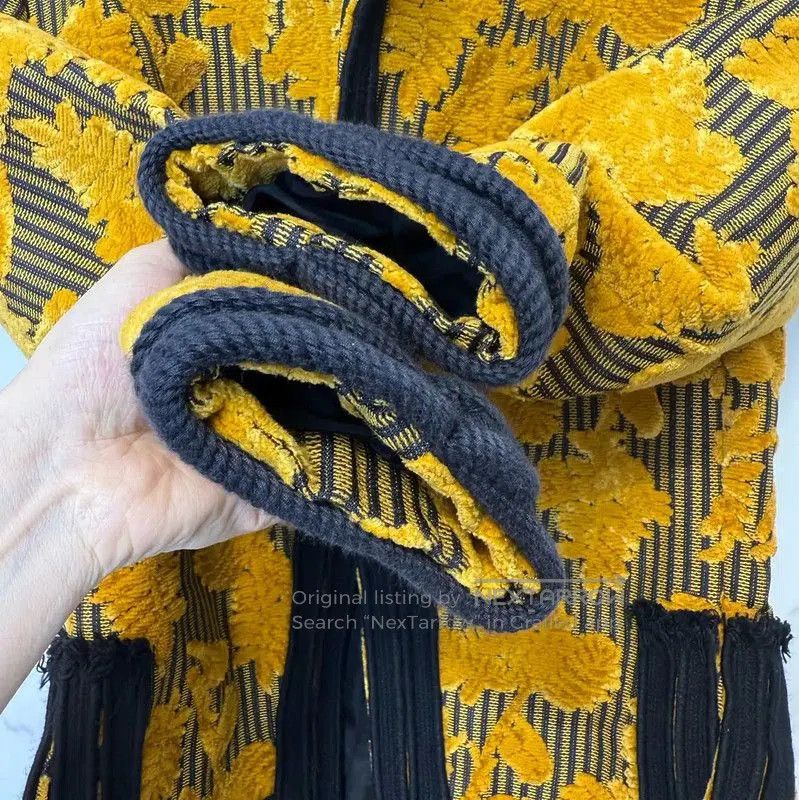 Lanvin Lanvin Yellow Printed Long Trench Coat . Size M / US 6-8 / IT 42-44 - 3 Thumbnail