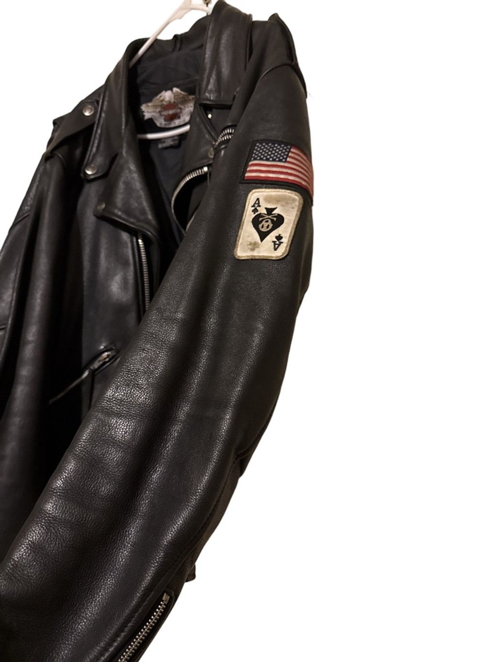 Harley Davidson Men's Harley-Davidson Black Leather Motorcycle Jacket XL Size US XL / EU 56 / 4 - 2 Thumbnail