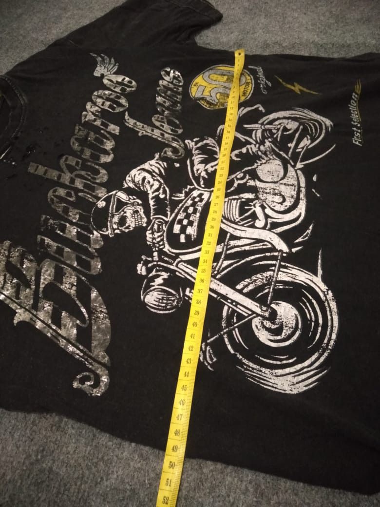 If Six Was Nine Vintage Skeleton motorcycle Zip graphic tee Size US M / EU 48-50 / 2 - 13 Thumbnail