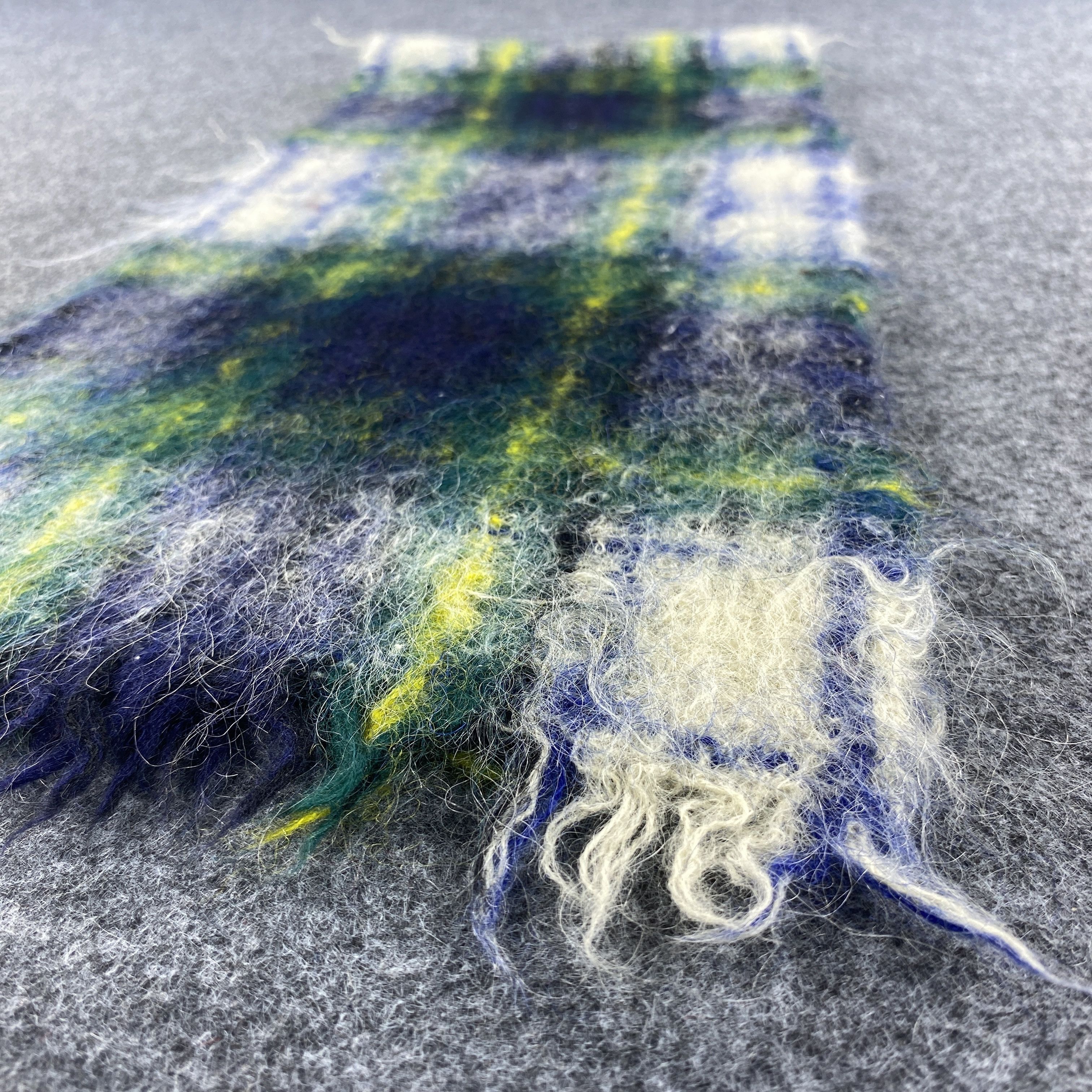 Vintage MOHAIR Scarf # Muffler # Neckwear # D464 Size ONE SIZE - 5 Thumbnail