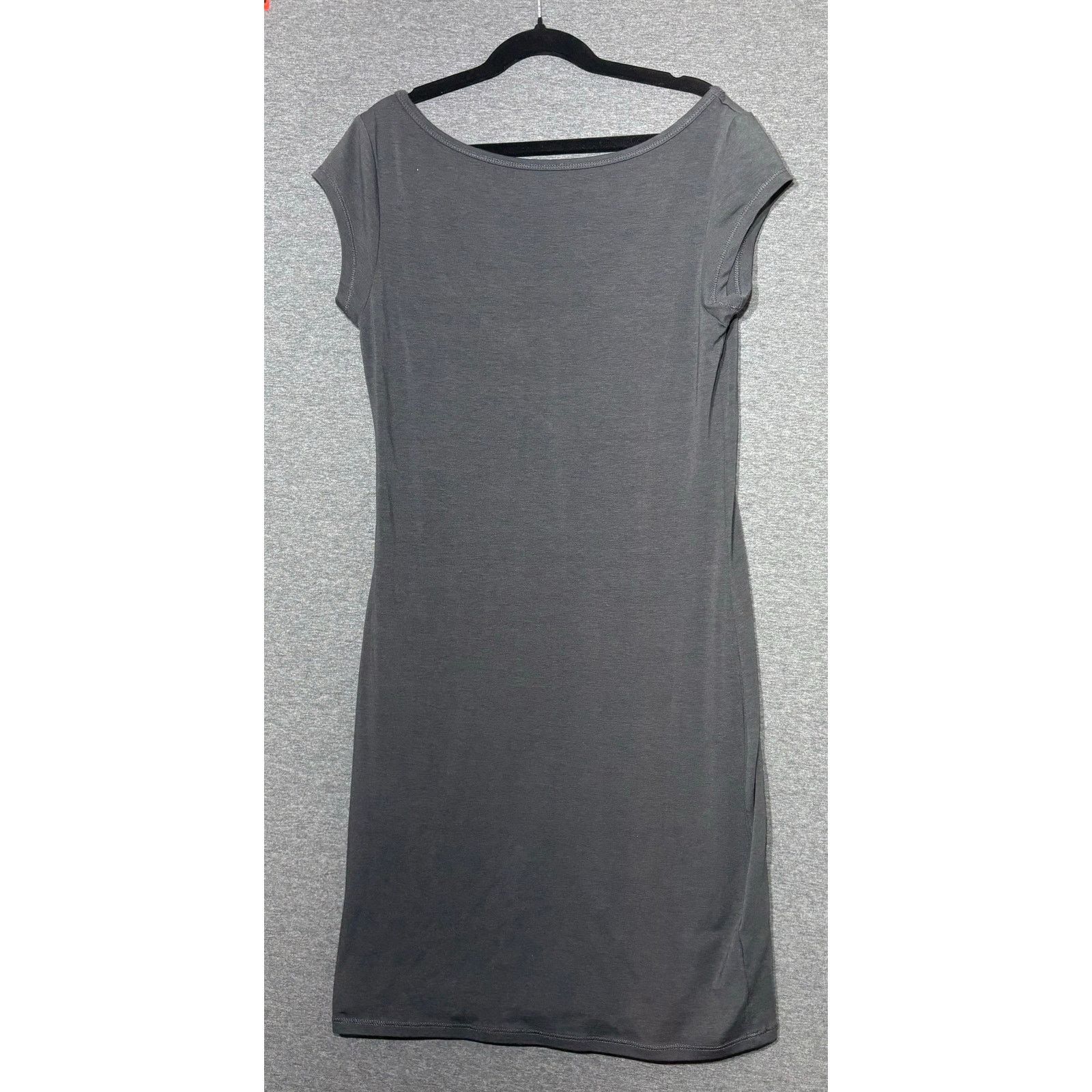 Other Tee Shop | Women's Gray Short Sleeve Mini Dress | XS Size XS / US 0-2 / IT 36-38 - 1 Thumbnail
