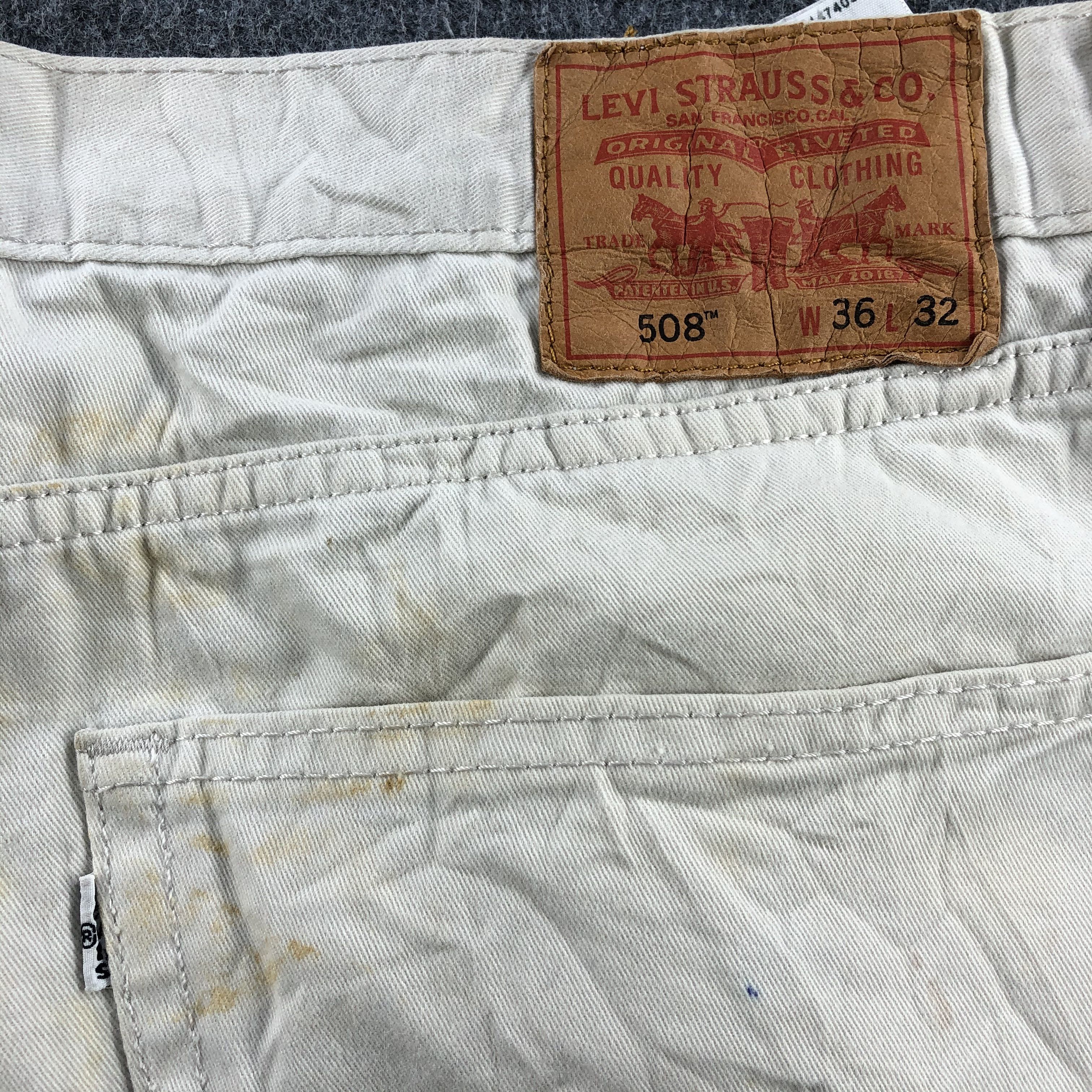 Levi's Vintag Cream Levis 508 Jeans- J1376 Size US 38 / EU 54 - 5 Thumbnail
