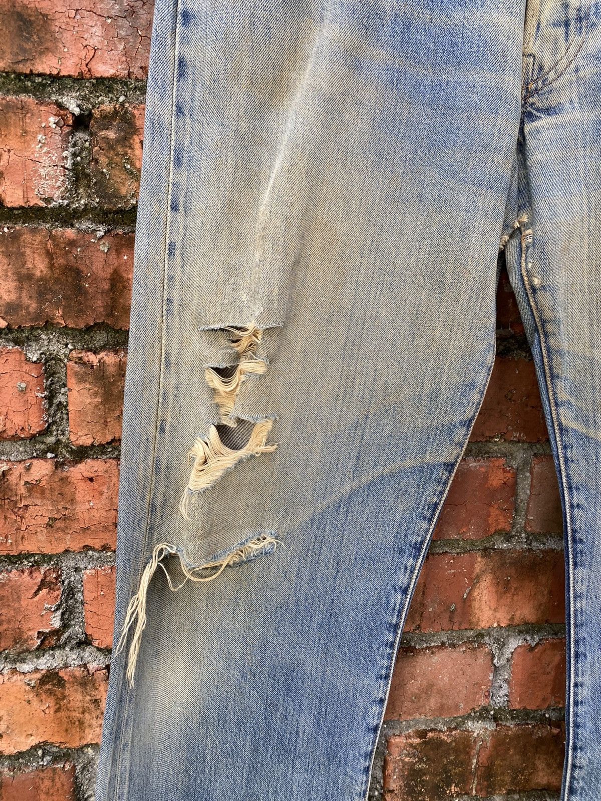 Levi's × Levi's Vintage Clothing × Vintage W33x33 vintage levi's 501xx redline big E distressed denime Size US 33 - 6 Thumbnail