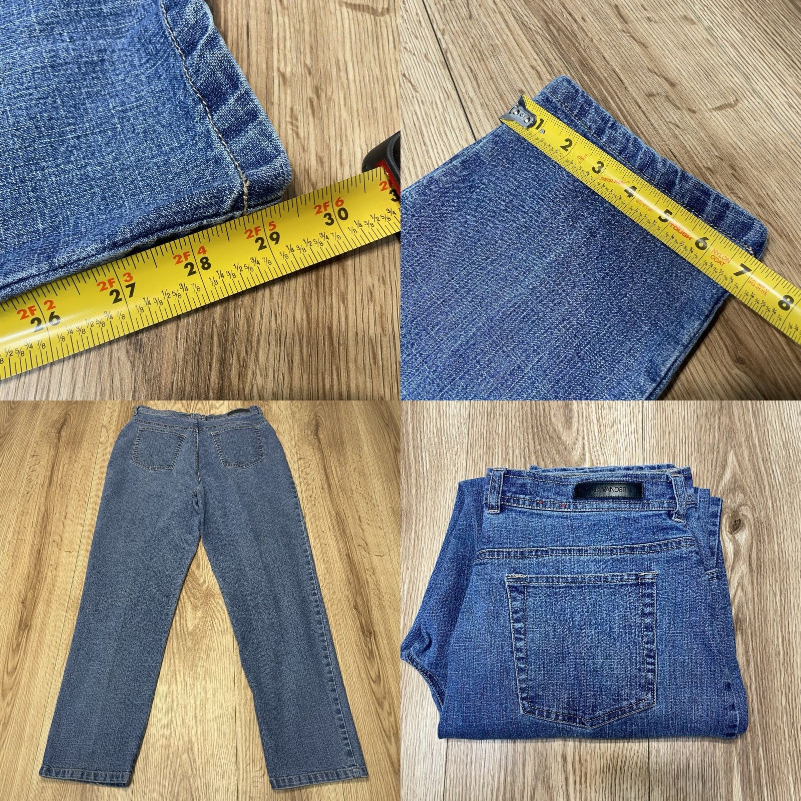 Gloria Vanderbilt GLORIA VANDERBILT Women's High Rise Straight Jeans Size 14 Medium Blue Size 36" / US 14 / IT 50 - 8 Thumbnail