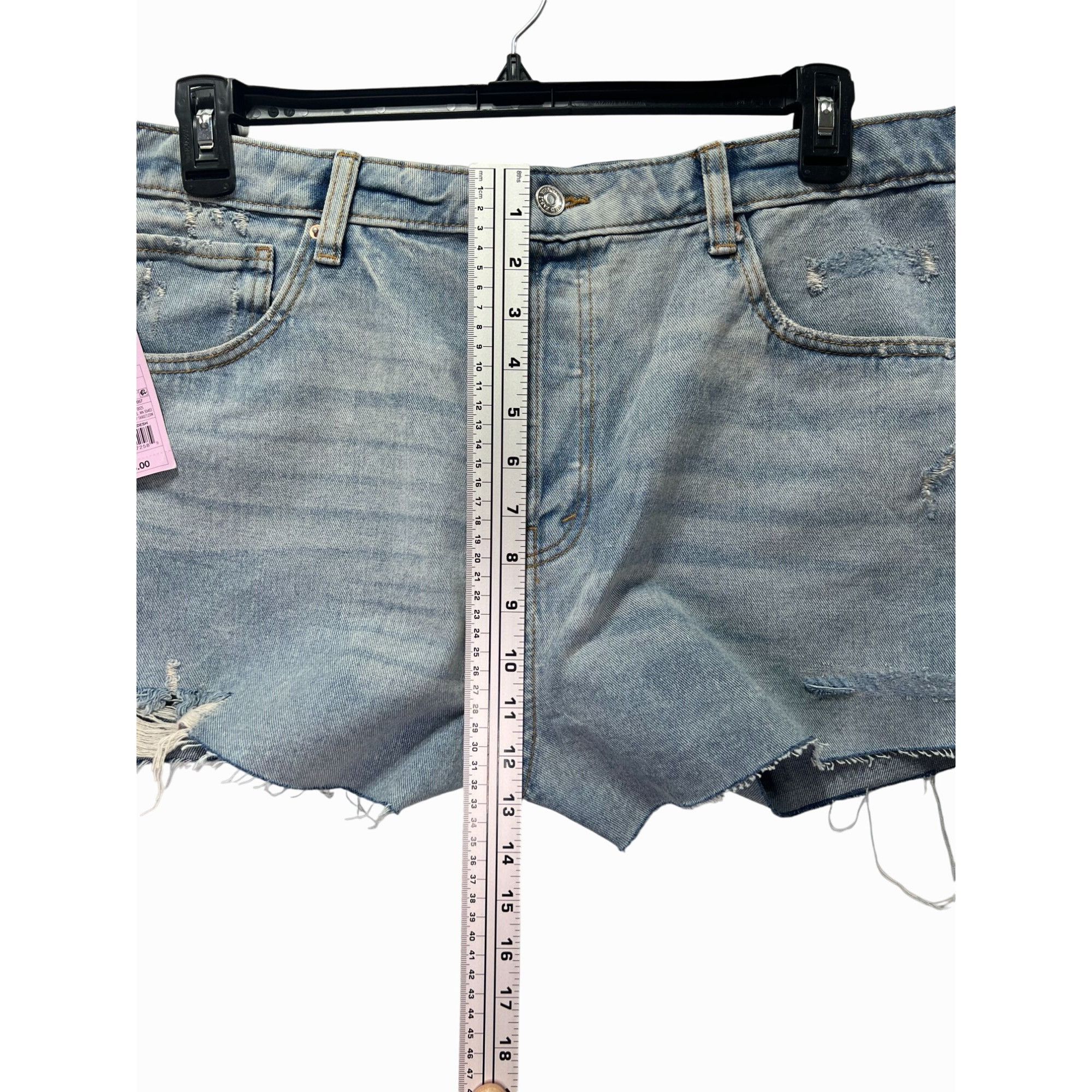 Other Wild Fable - Women's Super - High Rise Cut - Off Jean Denim Size 38" / US 16 / IT 52 - 6 Thumbnail