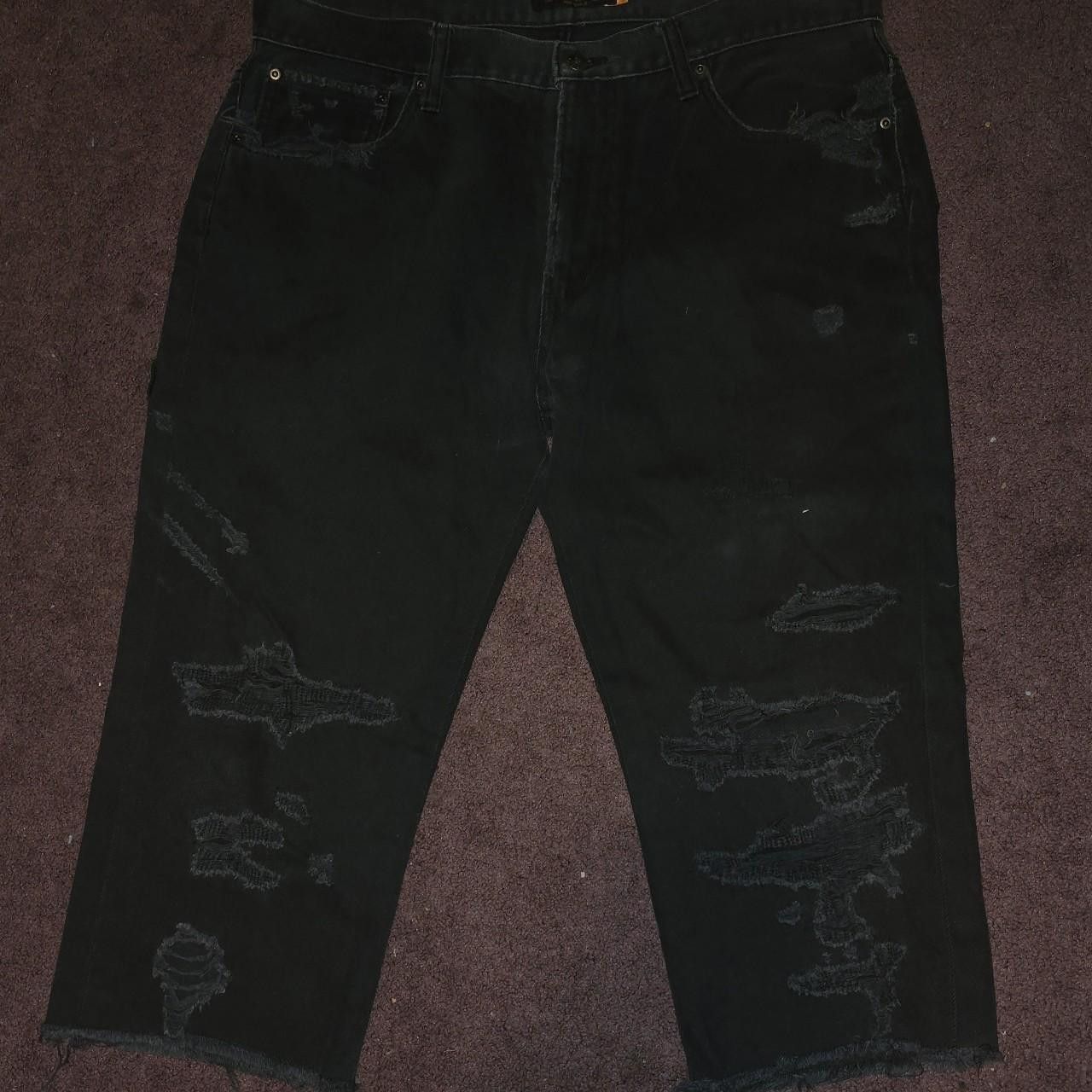 Undercover SS05 "But Beautiful" Distressed Jeans Shorts Size 3 Size US 34 / EU 50 - 1 Thumbnail