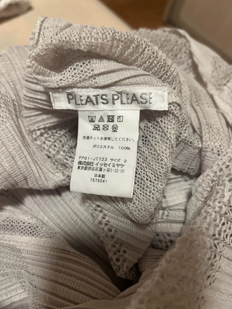 Issey Miyake issey miyake size:3 Grey lace blouse Size XXS / US 00 / IT 34 - 3 Thumbnail