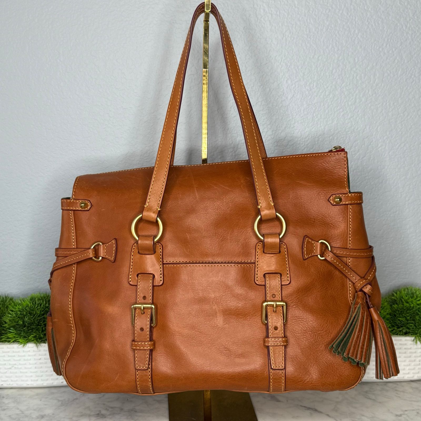 Dooney & Bourke Dooney and Bourke Florentine Double Strap Tassel Satchel Size ONE SIZE - 6 Thumbnail