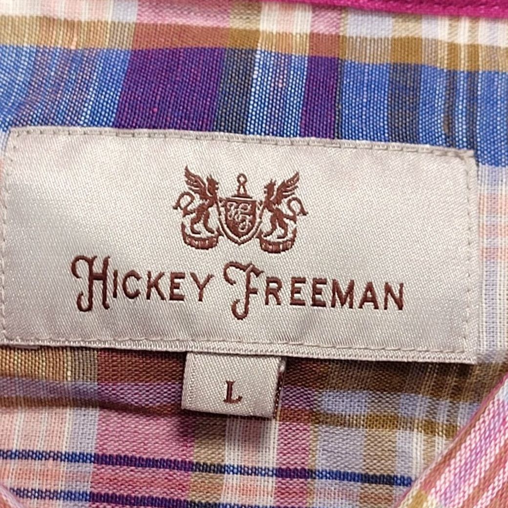 Vintage Hickey Freeman Raspberry Plaid Short Sleeve Button Up Shirt Lg New Mens Size US L / EU 52-54 / 3 - 2 Thumbnail