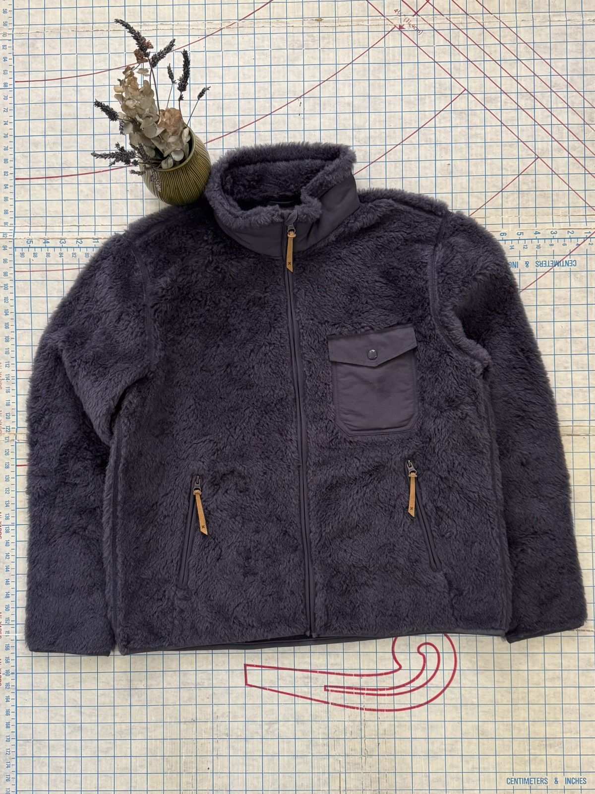 Best Made Co. Best Made Co. Wool Sherpa Fleece Full Zip Jacket XL Mens Size US XL / EU 56 / 4 - 4 Thumbnail