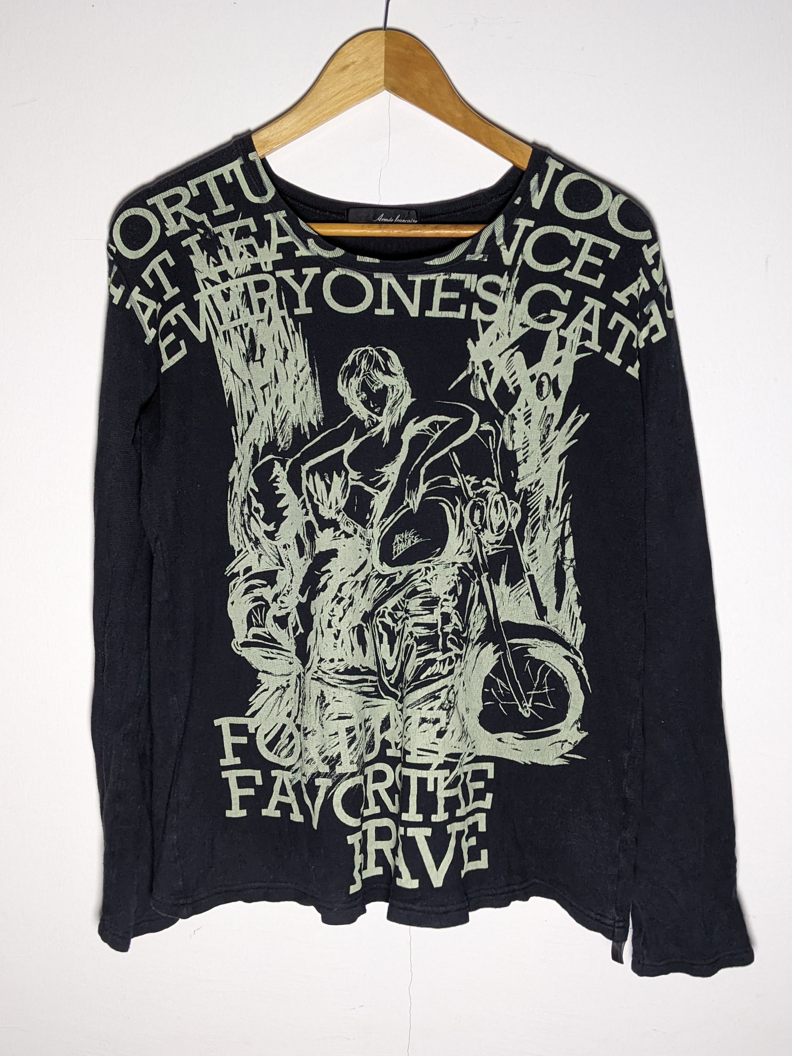 If Six Was Nine × Japanese Brand Armee Fraincaisee Biker Punk Girl Longsleeve lgbstyle Size US M / EU 48-50 / 2 - 1 Thumbnail