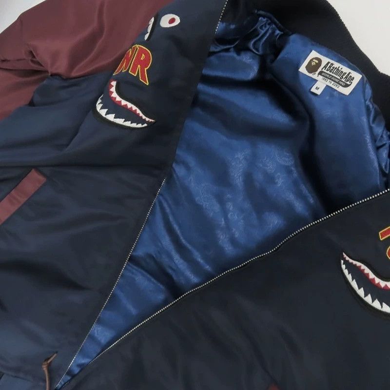 Bape BAPE Shark Souvenir Jacket 20AW Color Blocked M Size US M / EU 48-50 / 2 - 5 Thumbnail
