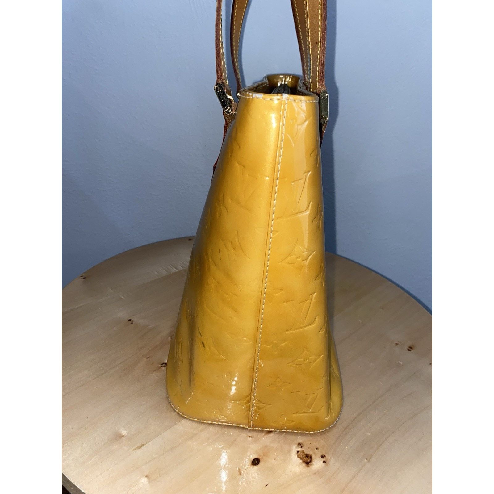 Louis Vuitton Louis Vuitton Houston Top Handle Bag Yellow Leather Size ONE SIZE - 12 Thumbnail