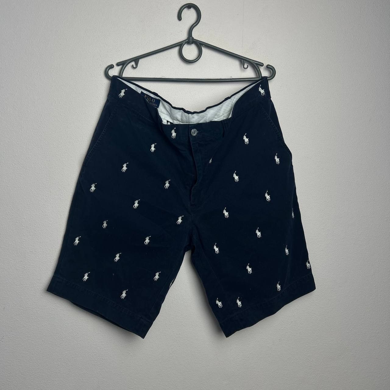 Polo Ralph Lauren Mens Polo Ralph Lauren Monogrammed logo y2k shorts Size US 34 / EU 50 - 1 Thumbnail