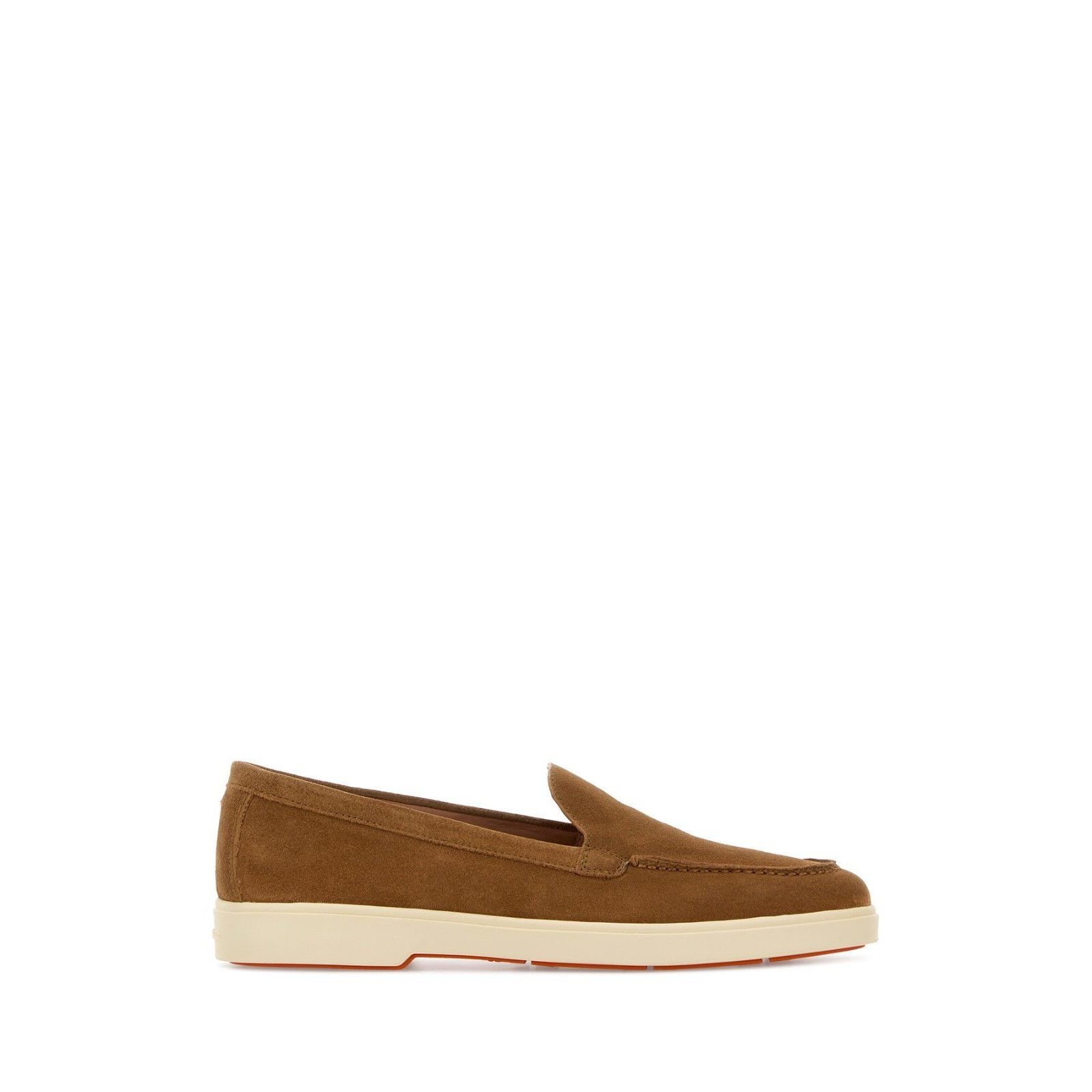 SANTONI Brown Yalta Suede Loafers New & Authentic (Women's s