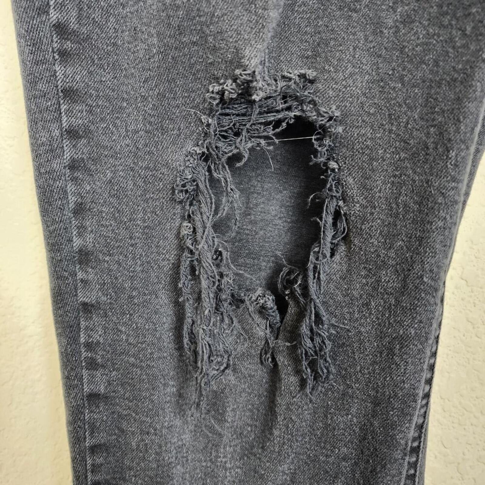 Other Soft Black Distressed Size 17 Jeans Size 30" / US 8 / IT 44 - 3 Thumbnail