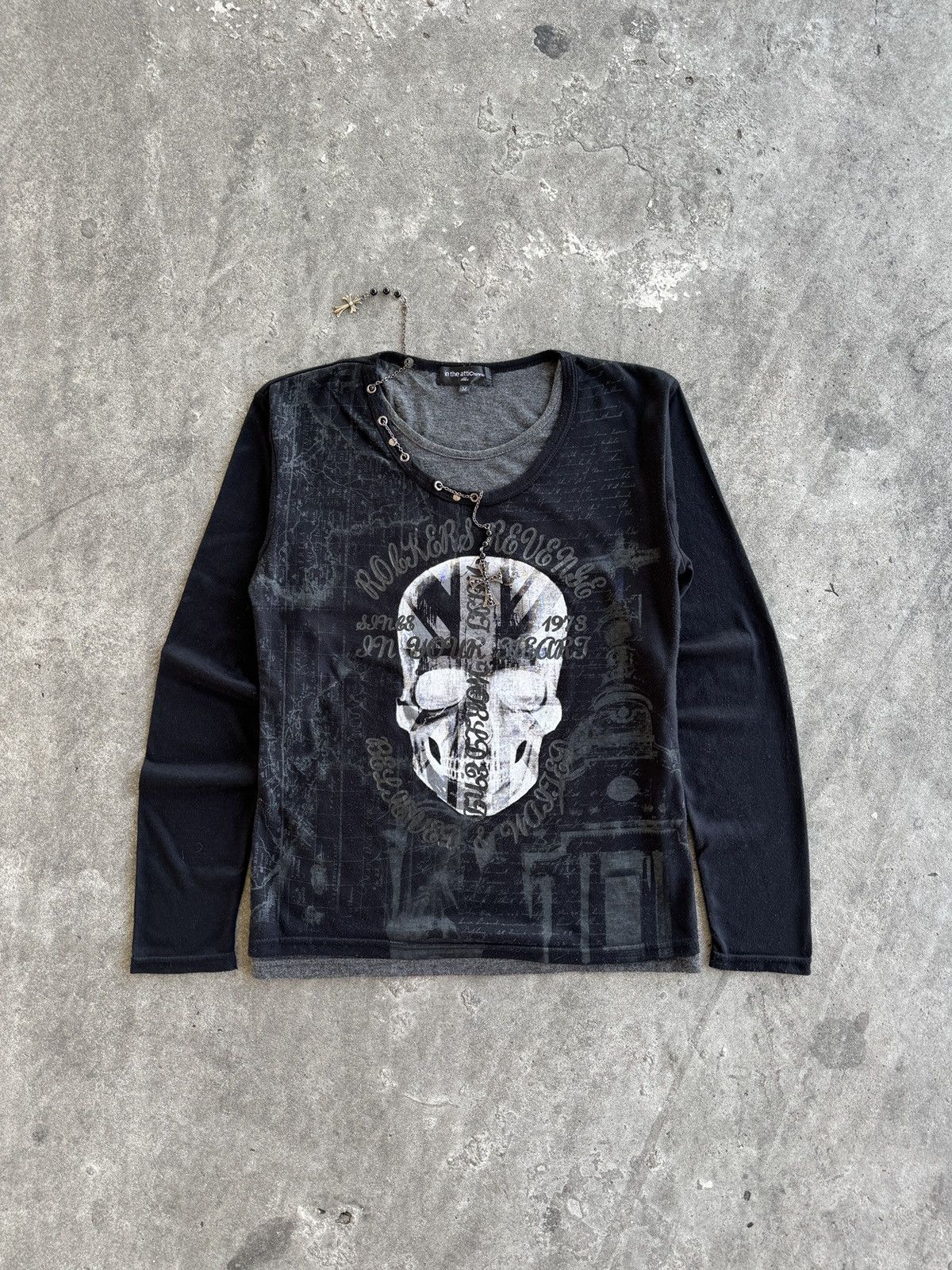 In The Attic In The Attic Homme Seditionaries Poem Cyber Gothic Punk Tee Size M / US 6-8 / IT 42-44 - 1 Thumbnail